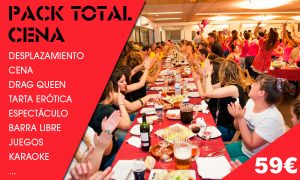 Pack total cena despedidas en Logroño