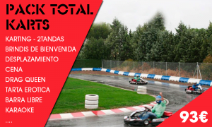 Pack total karts para despedidas en Logroño