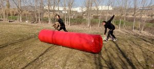 obstáculos en Despedidas en Logroño 18 febrero